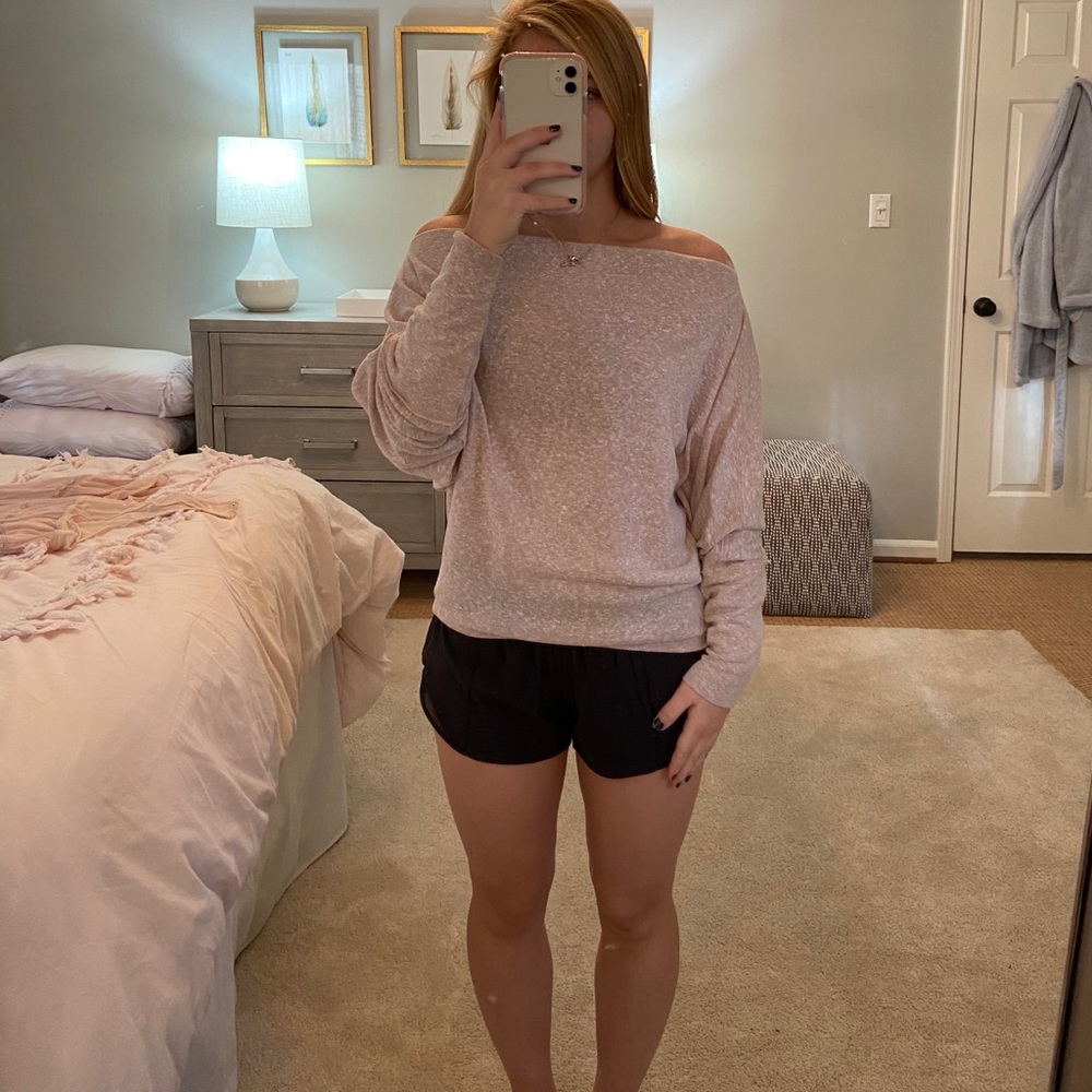 Free People Off the Shoulder Longsleeve Top